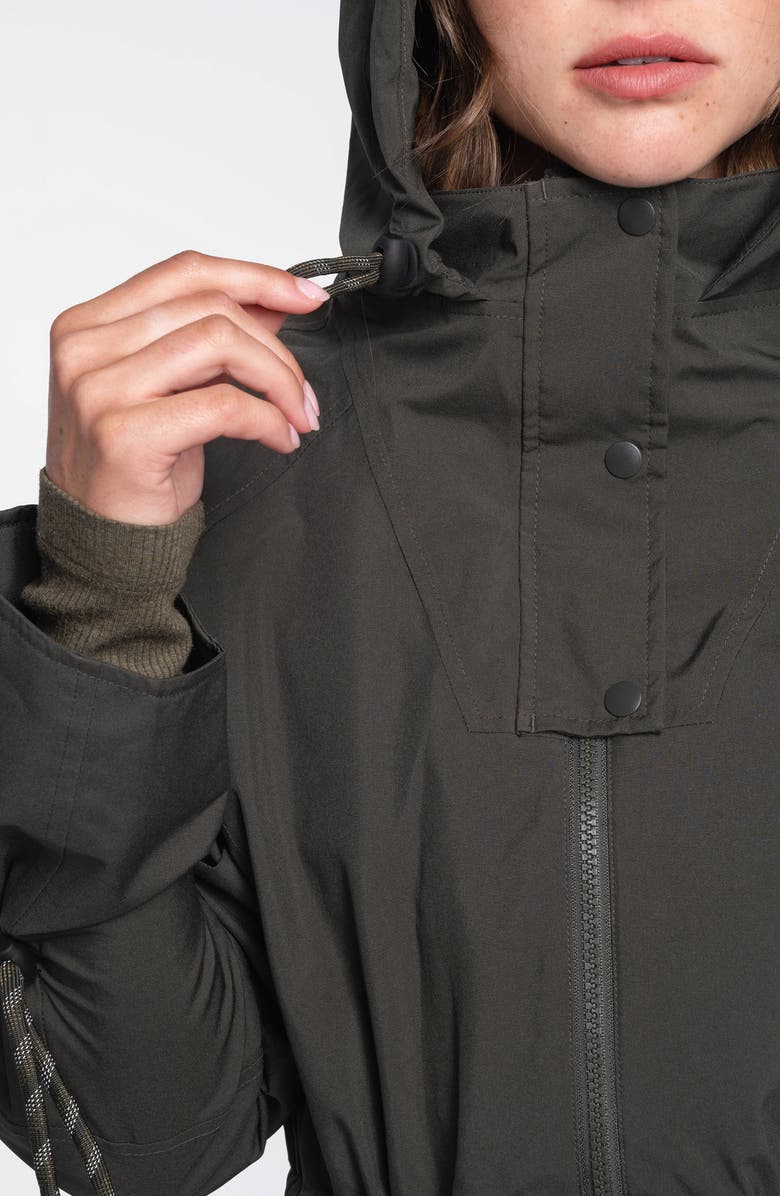 Lole Piper Waterproof Oversize Rain Jacket, Alternate, color, Olive