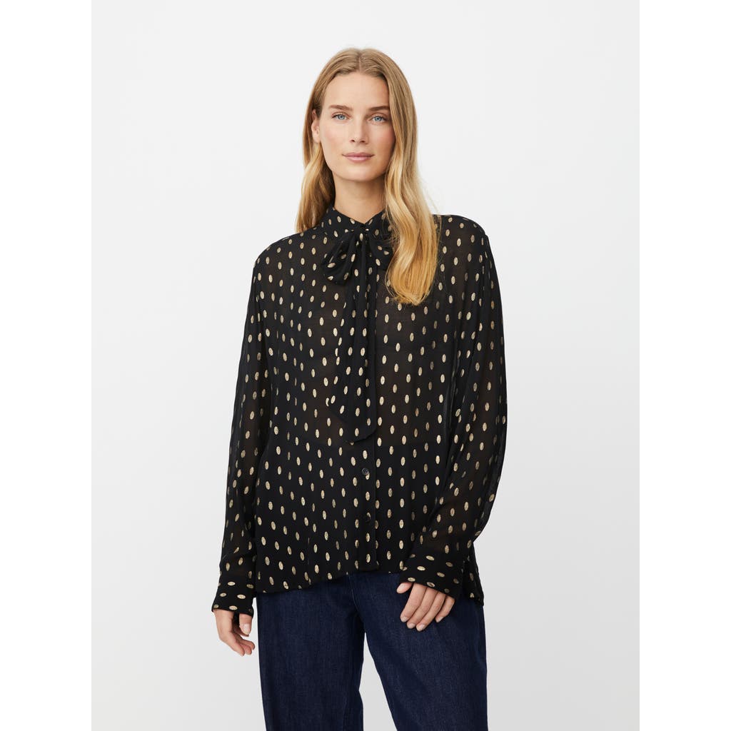Masai Copenhagen Mainoria Neck Tie Shirt In Black