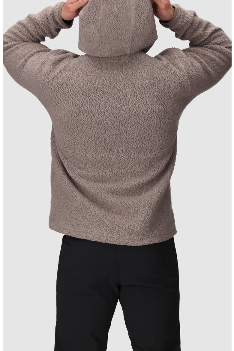 Grayland High Pile Fleece Hoodie, Alternate, color, SABLE