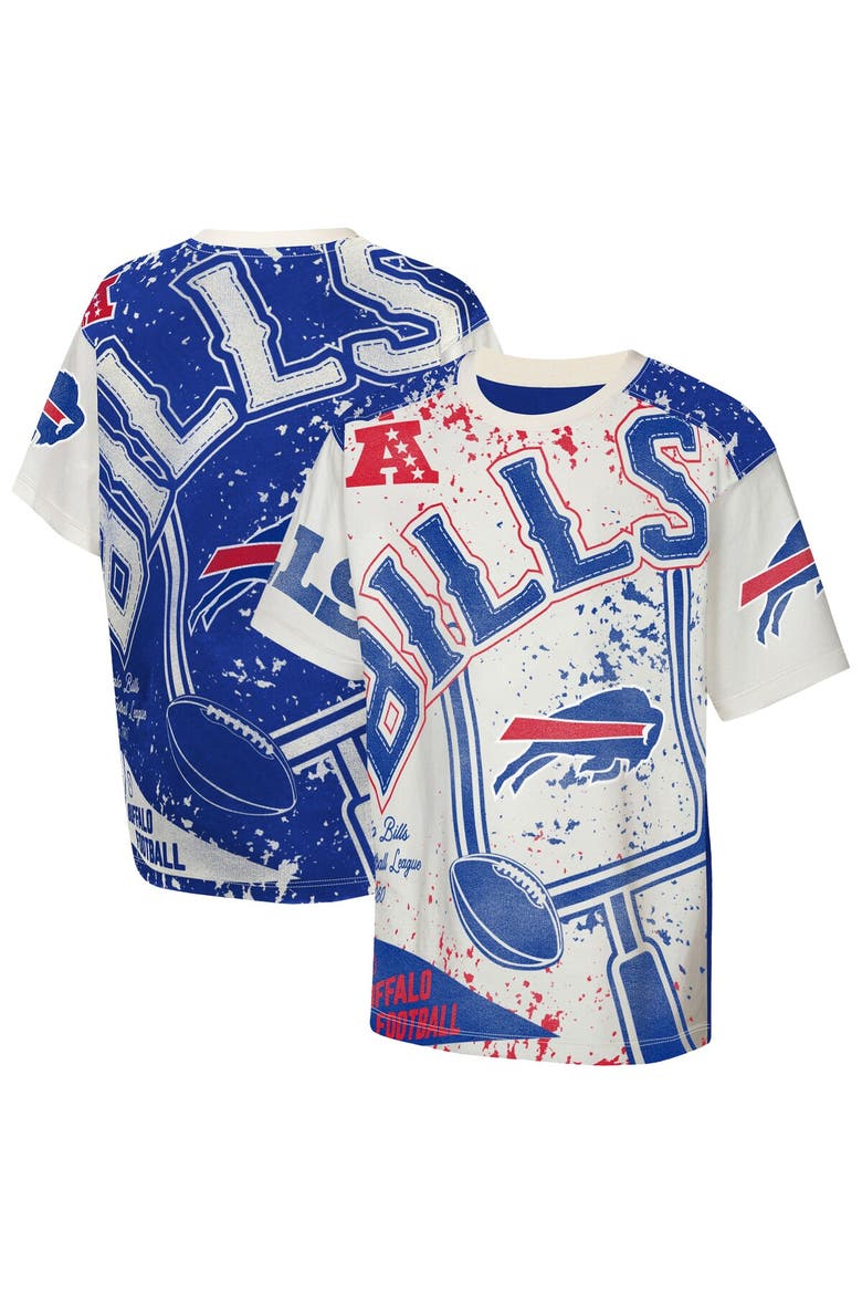 Youth Outerstuff  Cream Buffalo Bills Top Player T-Shirt, Main, color, Cream