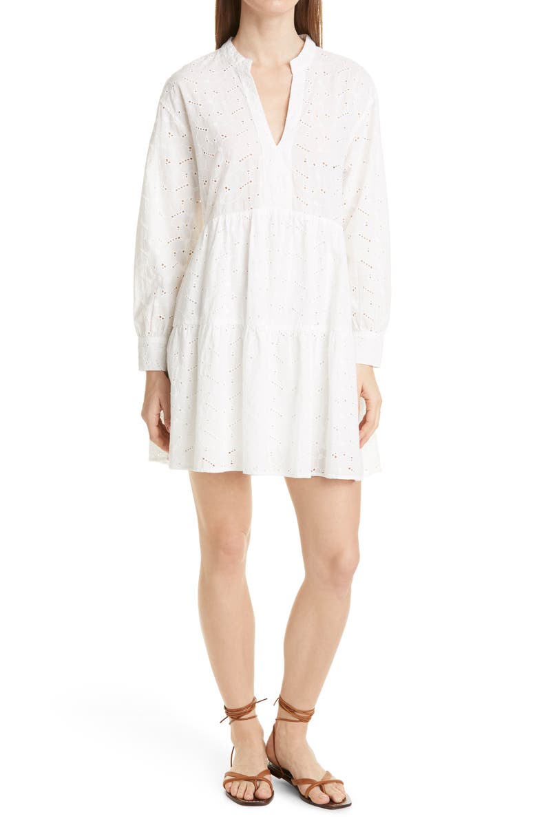 Rails Layla Long Sleeve Eyelet Dress, Main, color, 