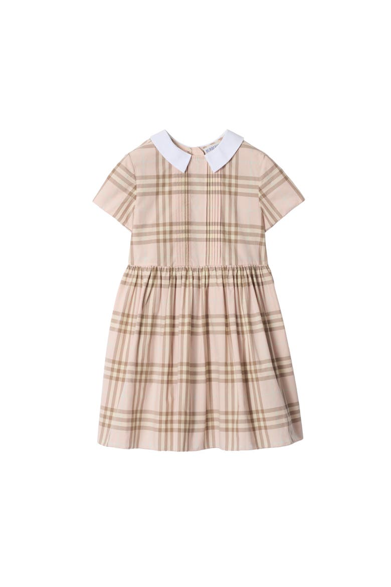 Check Cotton Dress, Main, color, Archive pink