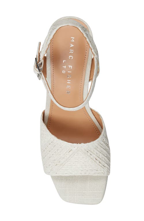 Marc Fisher Ltd Calyn 2 Platform Sandal In Ivory