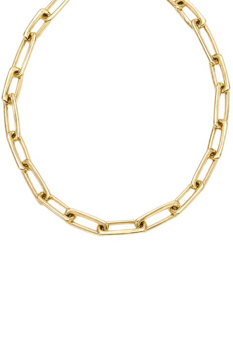 Chunky Paper Clip Chain Necklace