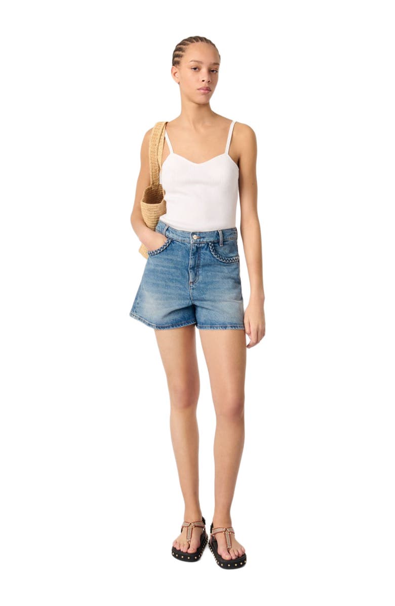 maje Rib knit top, Main, color,