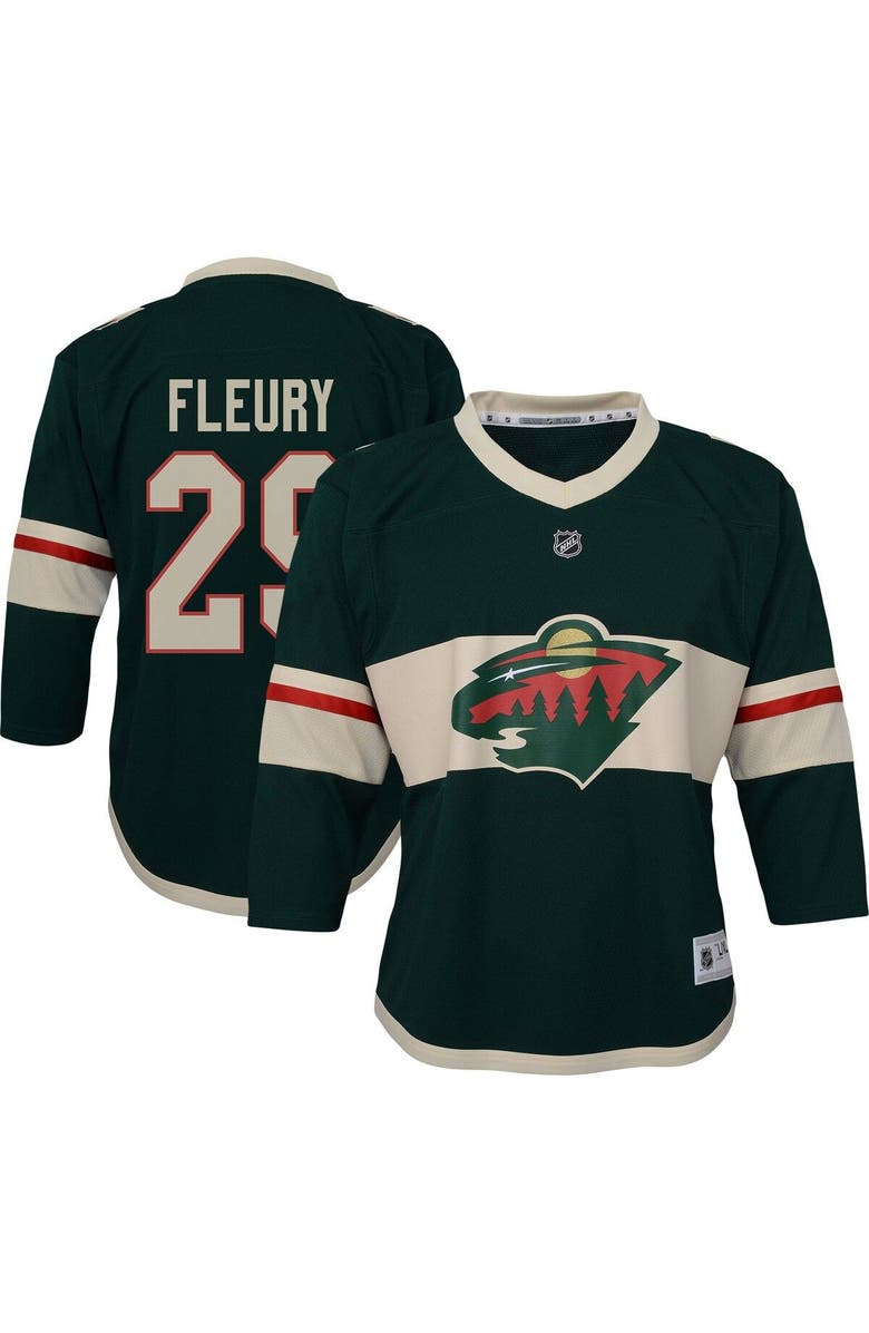 Outerstuff Toddler Marc-Andre Fleury Green Minnesota Wild Home Replica Player Jersey, Main, color,