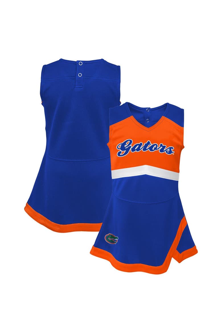 Girls Youth Royal Florida Gators Cheer Captain Jumper Dress, Alternate, color, Royal