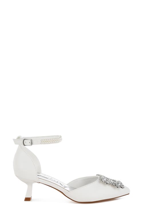 London Rag Onkana Kitten Heel Sandal In White