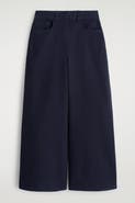 COS Cotton Cropped Wide-leg Trousers