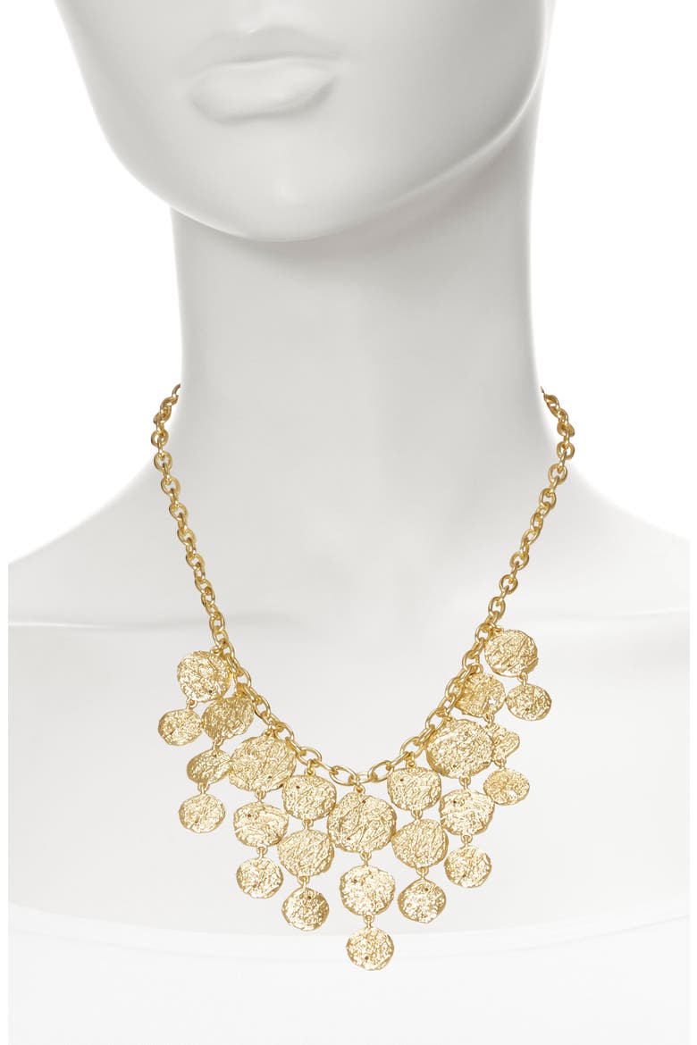 Drama Bib Necklace, Alternate, color, GOLD
