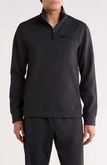 Reigning Champ Double Knit Slim Quarter Zip Sweatshirt