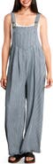 Billy T Claire Wide Leg Denim Overalls