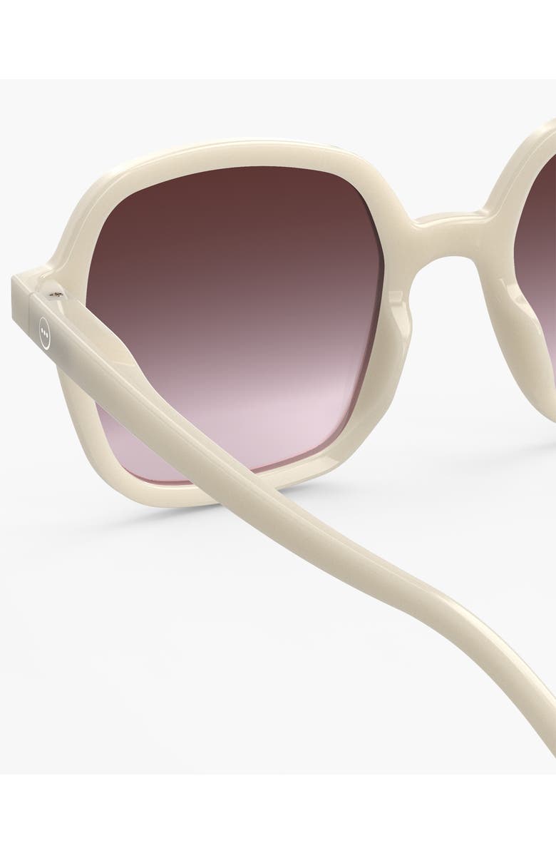 IZIPIZI Office 52mm Square Sunglasses, Alternate, color, Vintage Cream