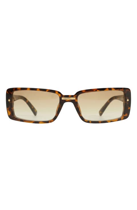 Blaire 65mm Oversize Gradient Rectangular Sunglasses