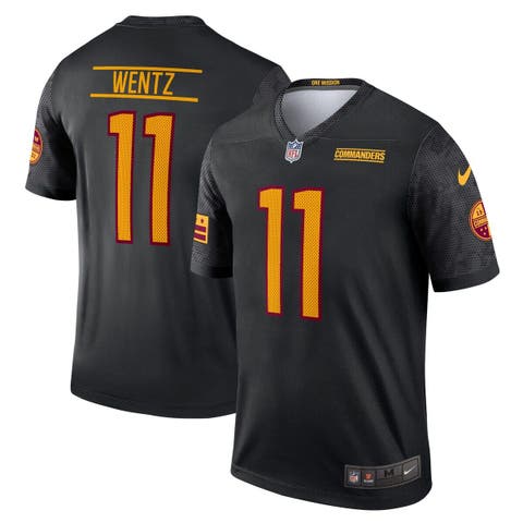 Men's Nike Carson Wentz Black Washington Commanders Alternate Legend Jersey