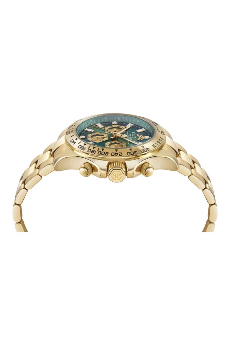Nobile Chronograph Two Tone Bracelet Watch, 43mm, Alternate, color, IP YELLOW GOLD
