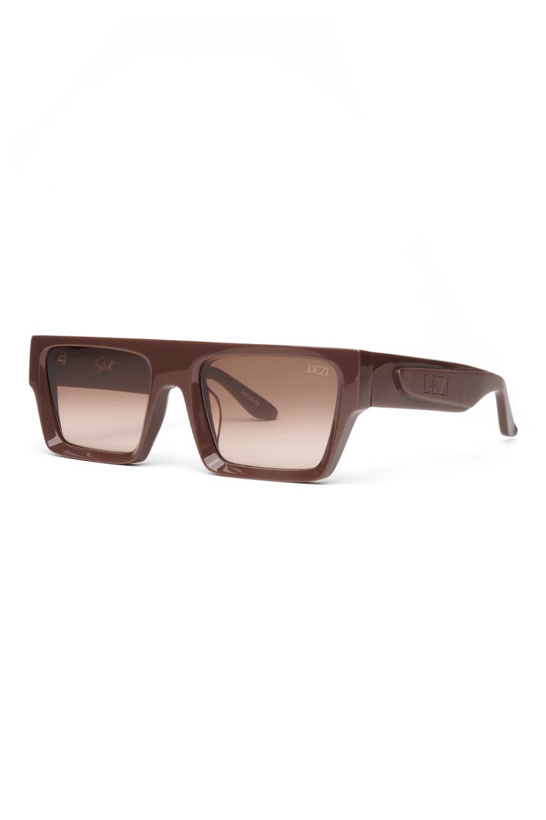 Slick 55mm Shield Sunglasses, Alternate, color, CHOCOLATE / SIENA FADED