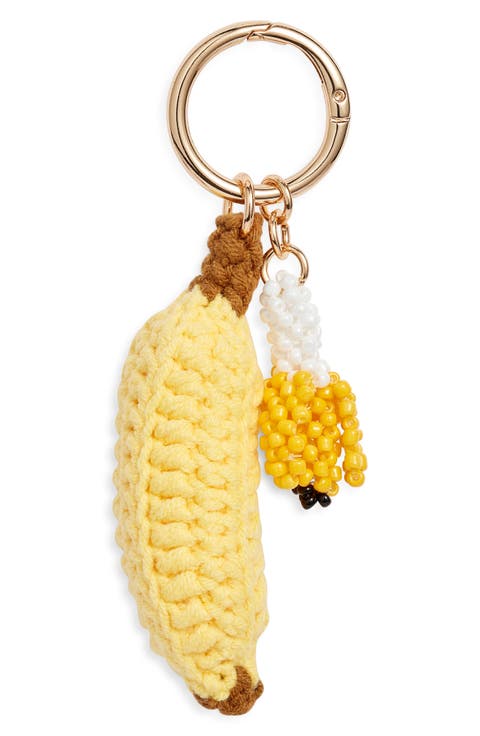 Banana Crochet Bag Charm