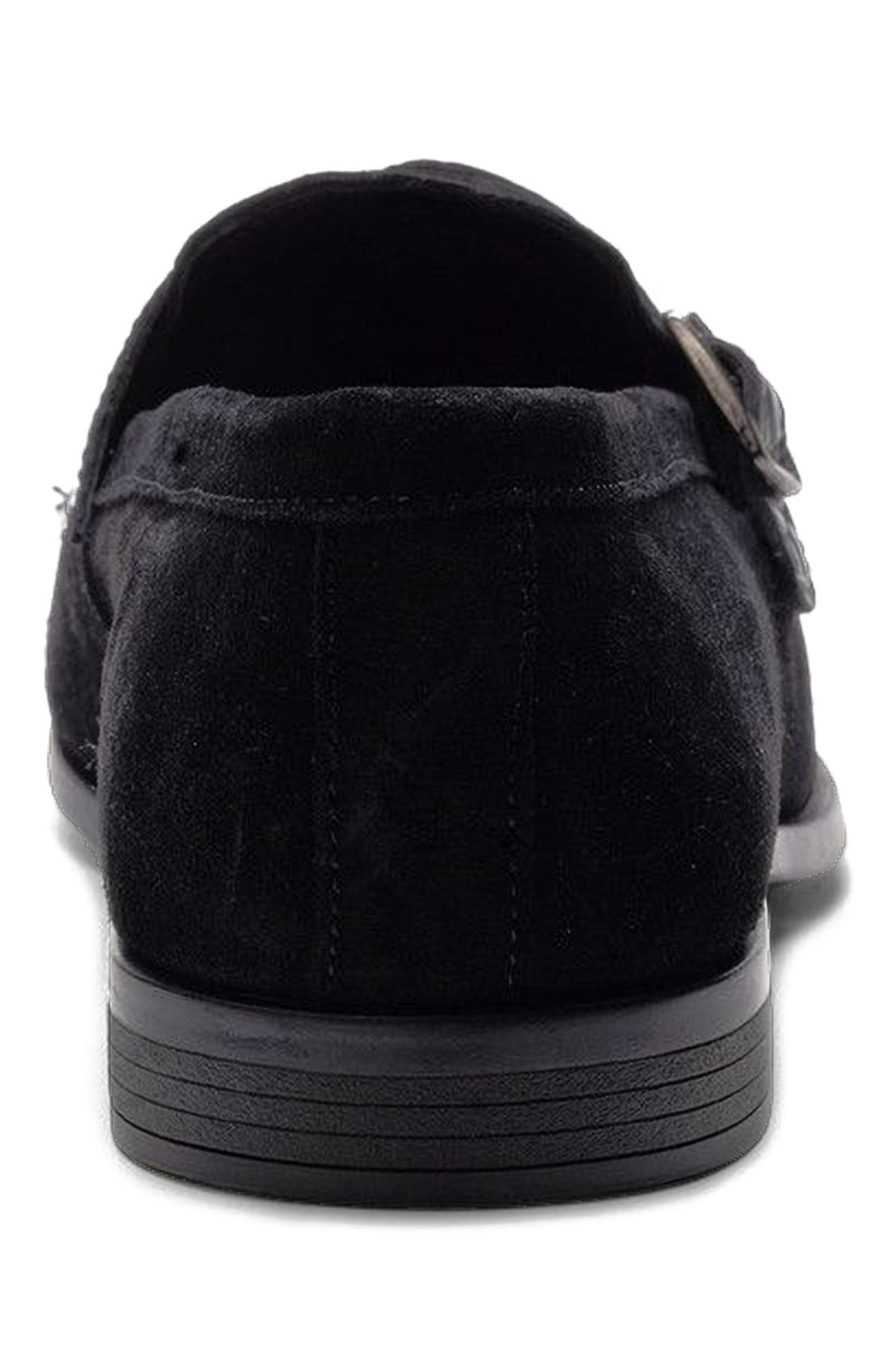 Virtuoso Double Monk Loafer, Alternate, color, Navy Croco Print