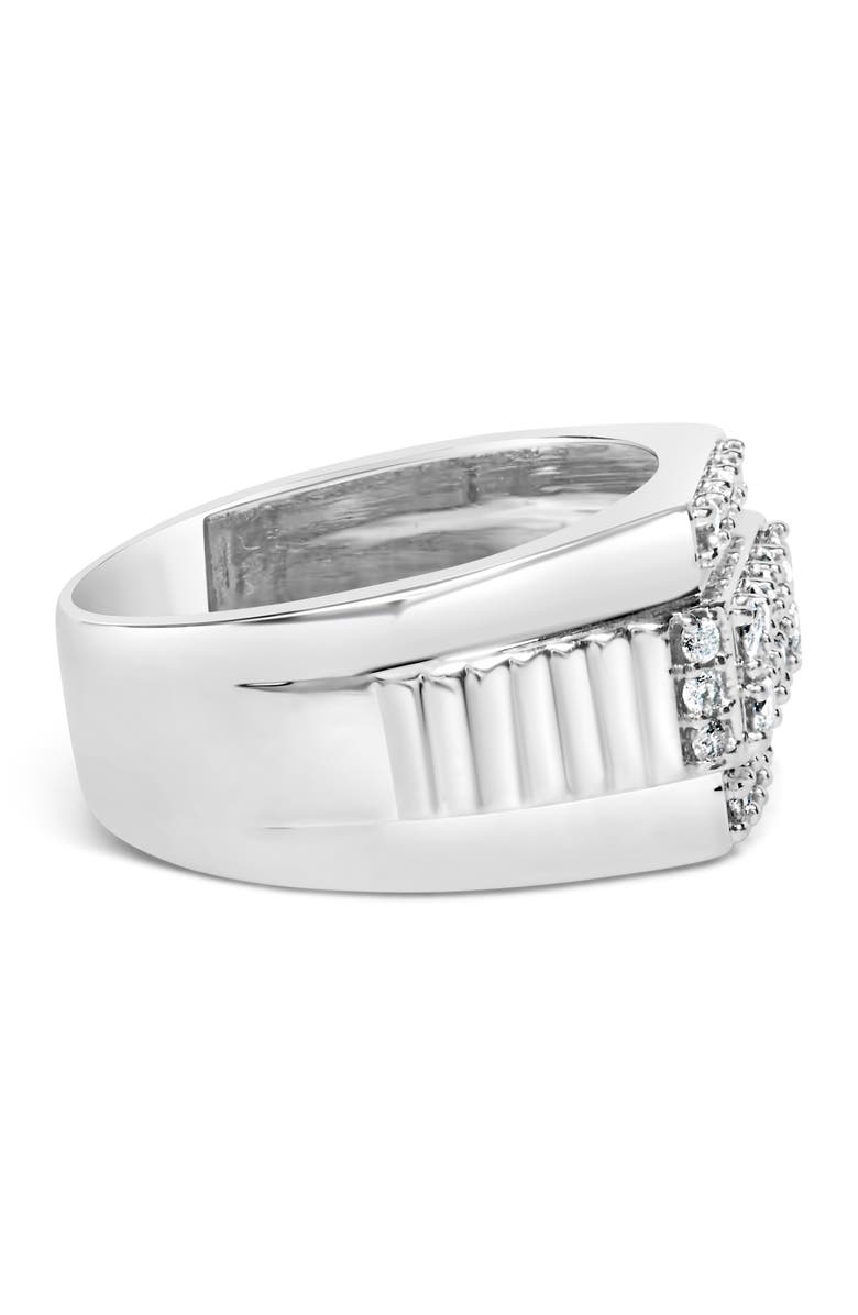 Haus of Brilliance Men's Silver 1.00 Cttw Diamond Multi Row Band Ring, Alternate, color, Silver