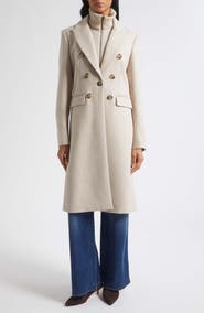 Veronica Beard Stryder Double Breasted Dickey Coat