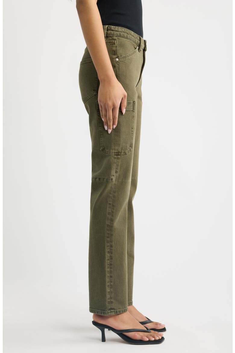 Devon Cigarette Low Rise Jeans, Alternate, color, PINE
