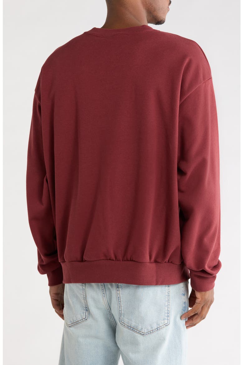 Evolution Simple Dome Oversize Sweatshirt, Alternate, color, SUMAC