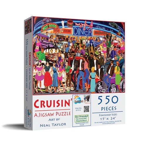 Cruisin 550 piece Jigsaw Puzzle for Adults