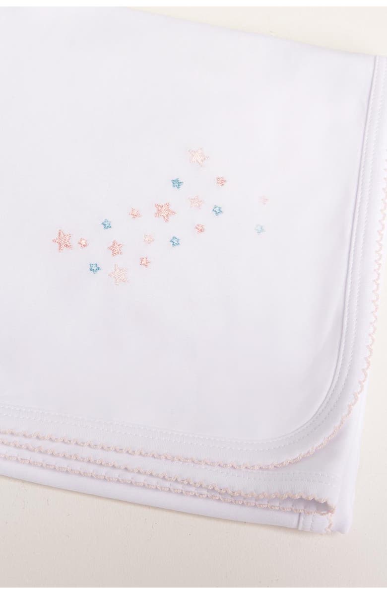 Babycottons Shine Pima Small Blanket for Infant, Alternate, color, Pink & White