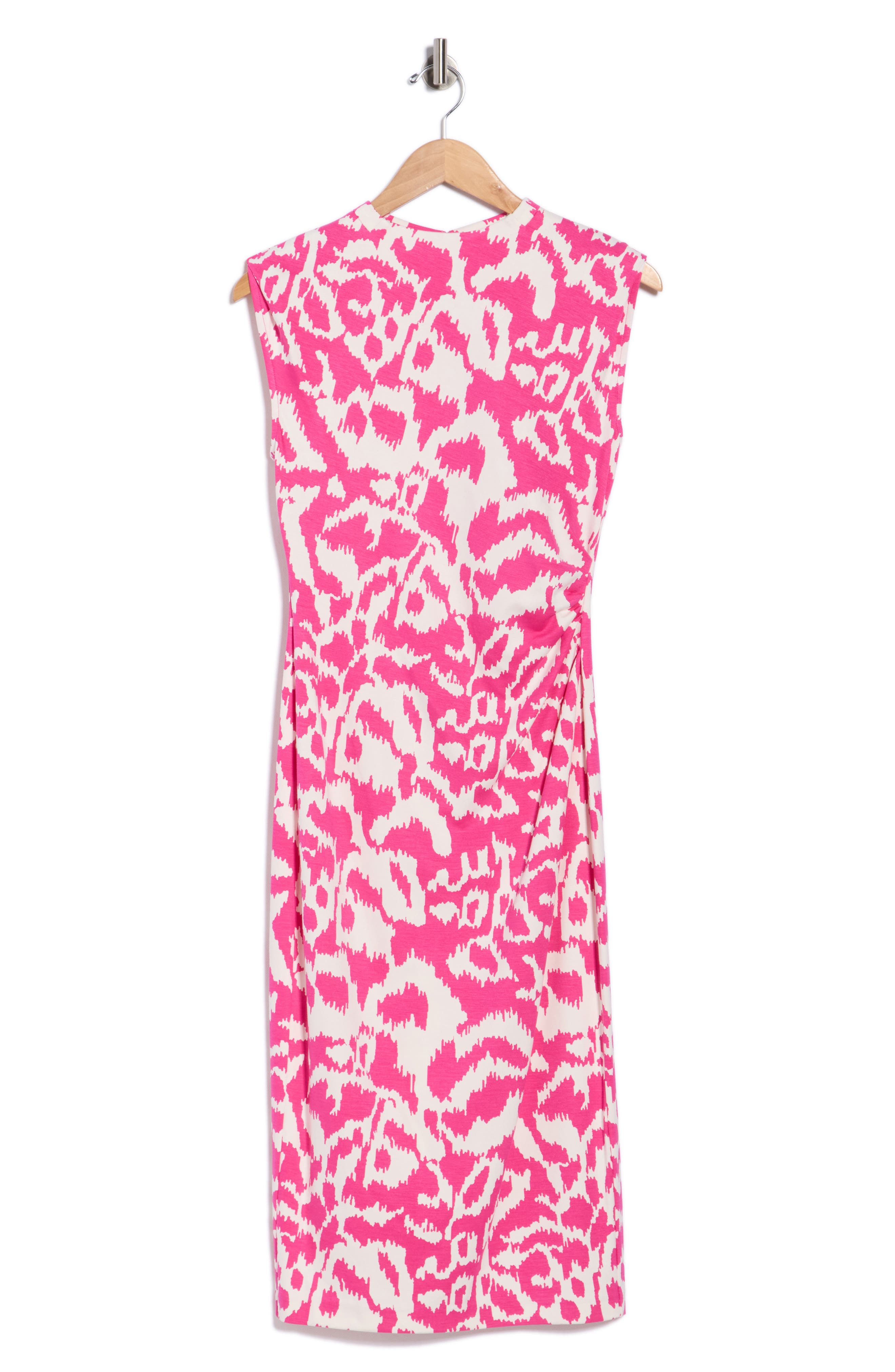 Diane von Furstenberg Darrius Sleeveless Ruched Jersey Midi Dress