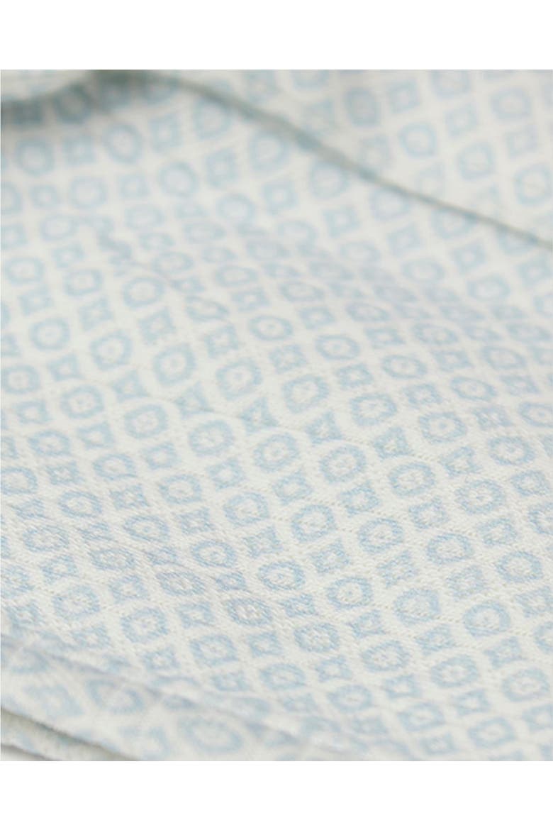 Allover Abstract Print Knit Bonnet, Alternate, color, Baby Blue