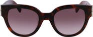 Longchamp 52mm Gradient Tea Cup Sunglasses