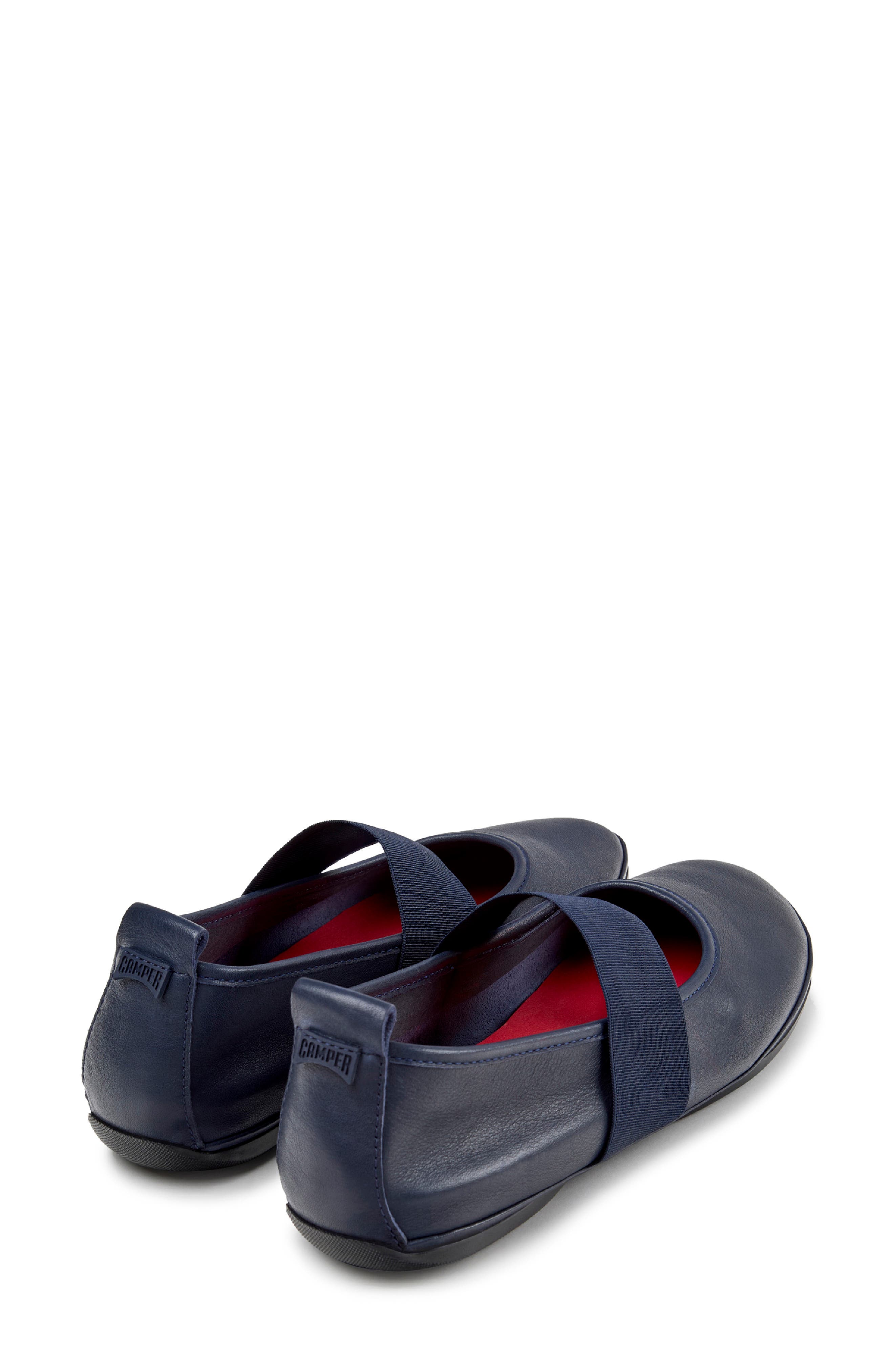 Right Nina Mary Jane Flat, Alternate, color, DARK BLUE