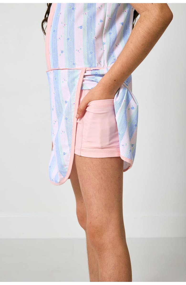 Courtside Kids Girls Sleeveless Dress, Alternate, color, Striped In Bloom