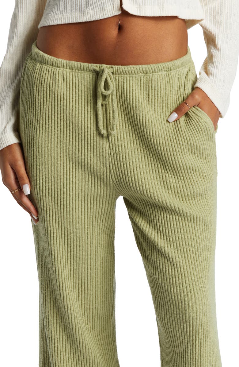 Billabong Good Catch Cotton Rib Drawstring Pants, Alternate, color,
