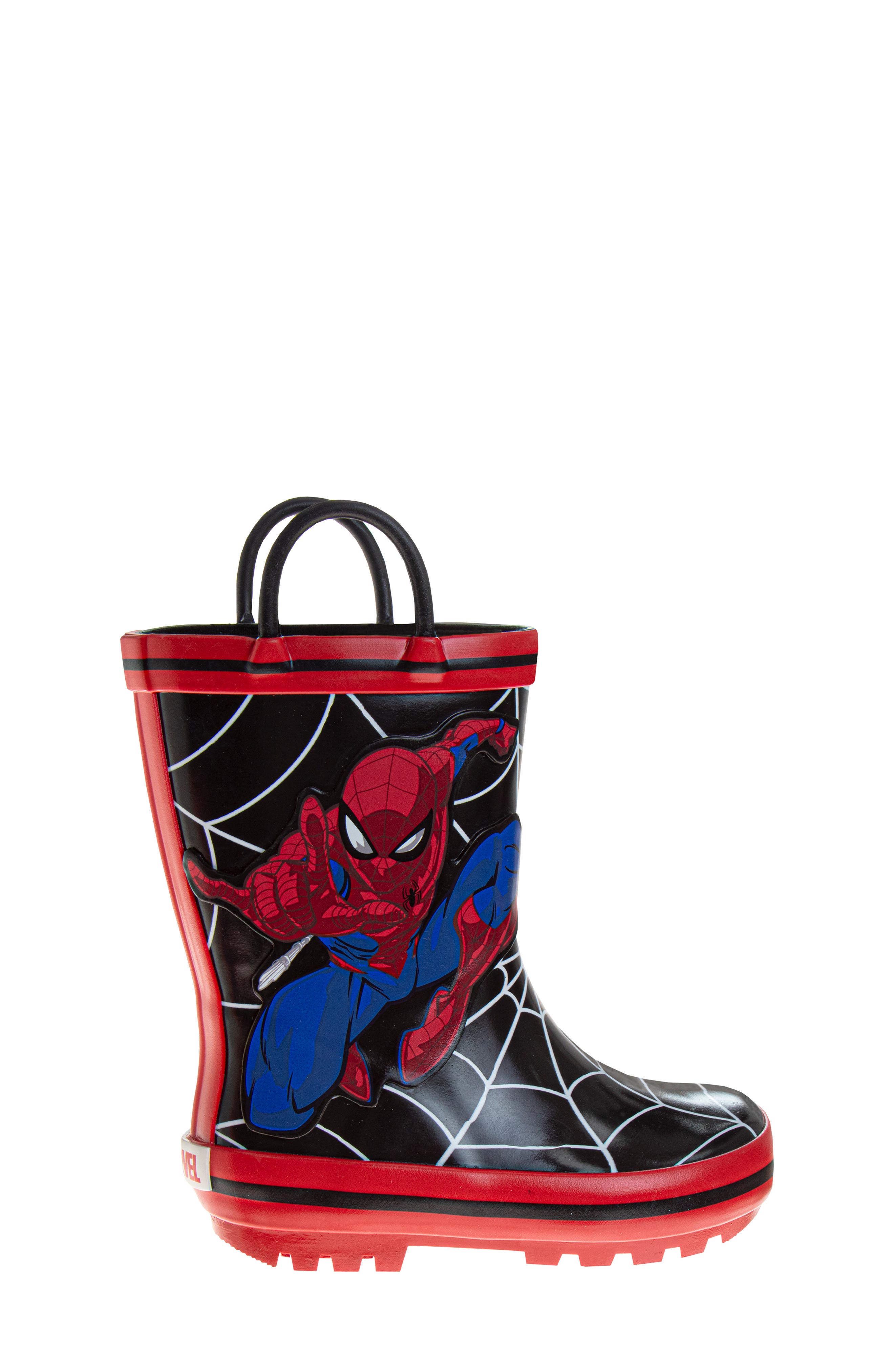 JOSMO Kids' Spider-Man Rain Boot, Alternate, color, Bkrd