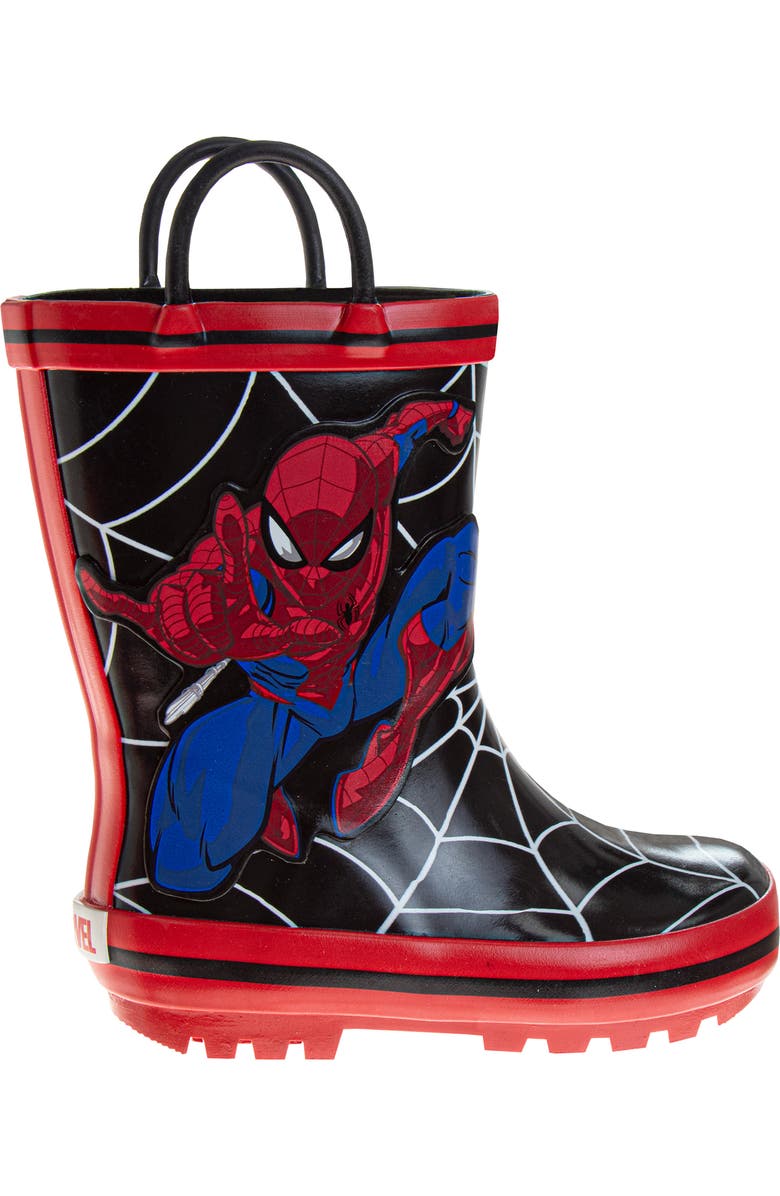 JOSMO Kids' Spider-Man Rain Boot, Alternate, color, Bkrd