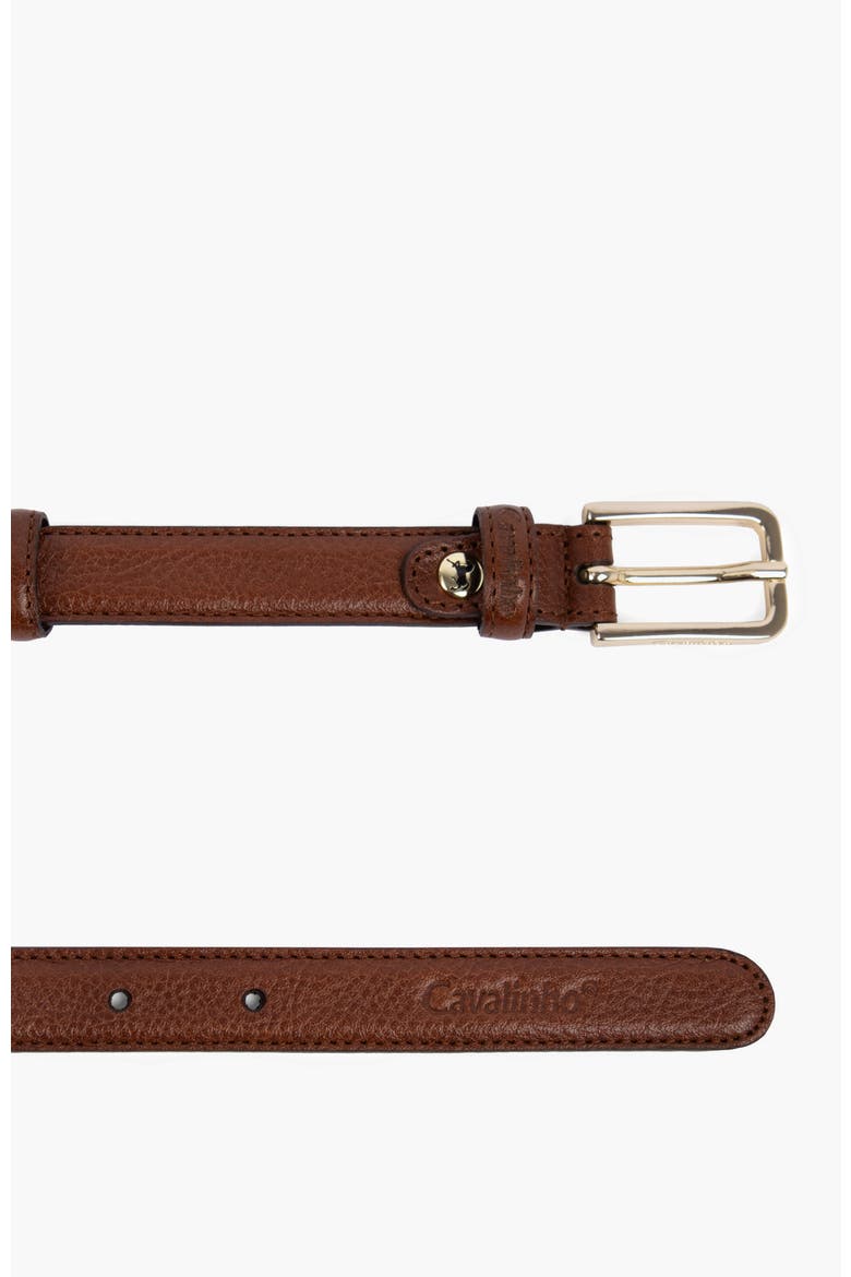 Timeless 913 Classic Thin Leather Belt, Alternate, color, Camel Brown