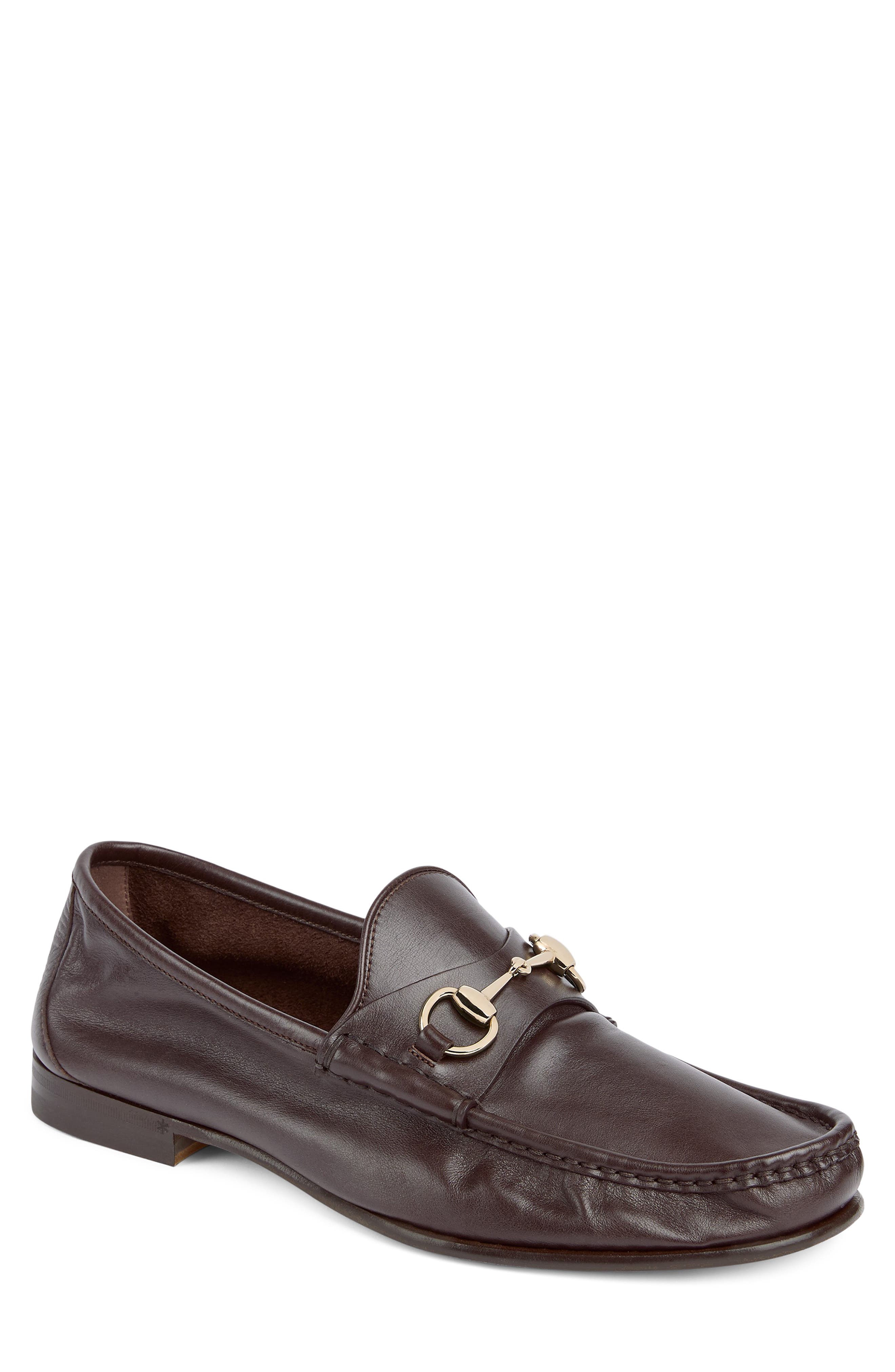 Bella Horsebit Loafer, Main, color, DARK BROWN