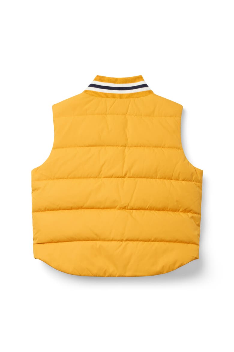 The Varsity Puffer Vest, Alternate, color, Yellow