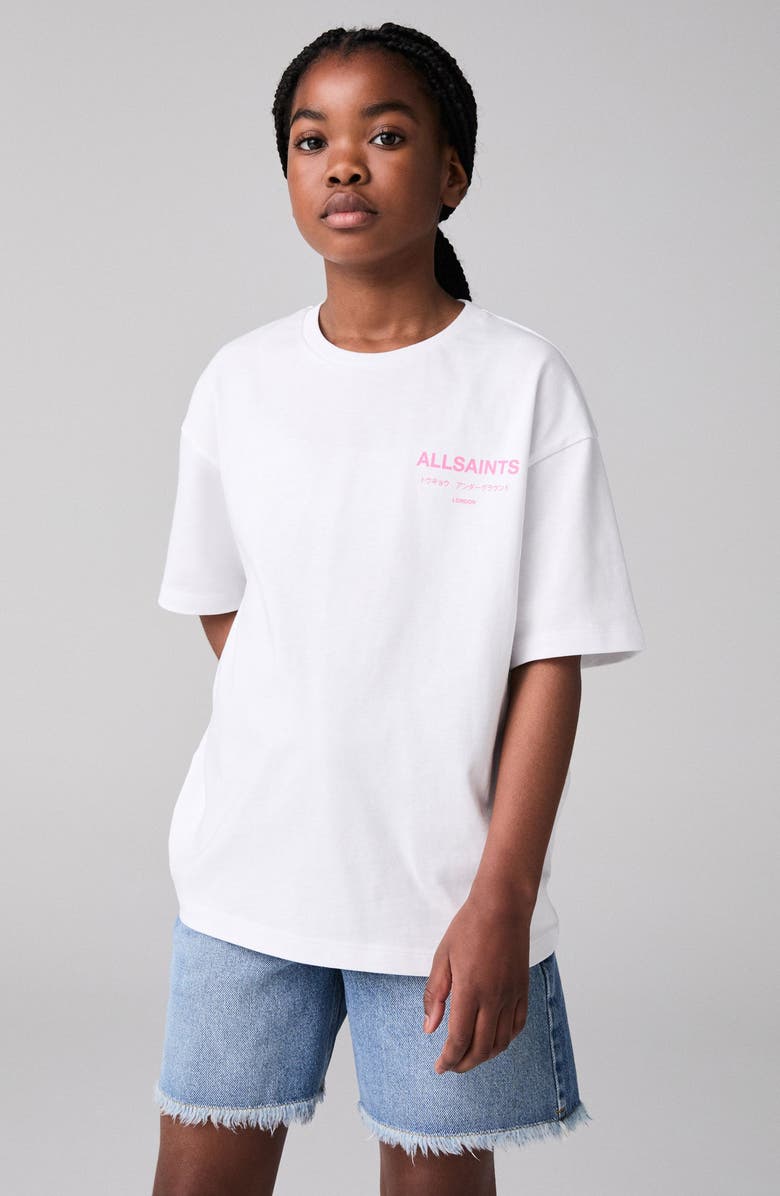 smALLSAINTS by ALLSAINTS Kids' Underground Oversize Cotton Graphic T-Shirt, Main, color, 