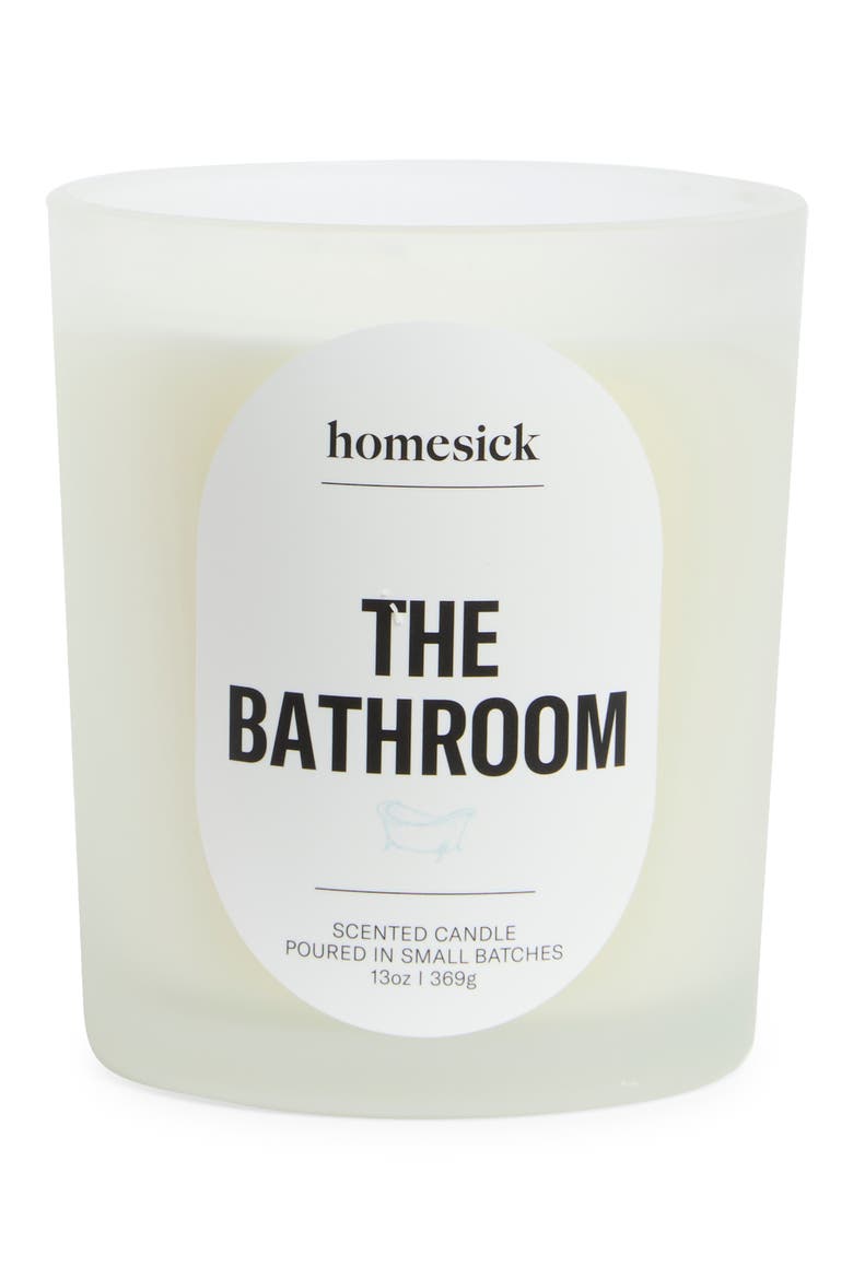 The Bathroom Candle, Main, color, WHITE