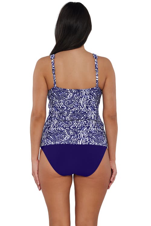 Sunsets Escape Emerson Tankini Swimsuit Top In Marina