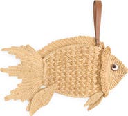 Anya Hindmarch Crochet Raffia Fish Clutch