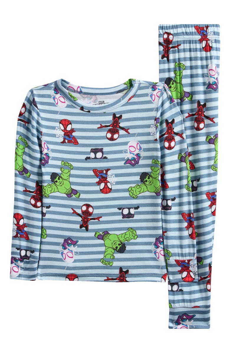 AME x Marvel Kids' Spidey Two-Piece Pajamas, Alternate, color,