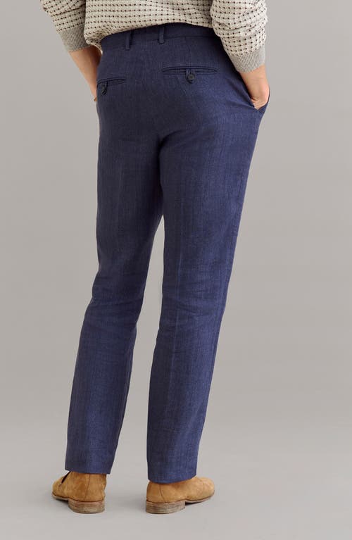 Billy Reid Flat Front Silk & Virgin Wool Dress Pants In Gold