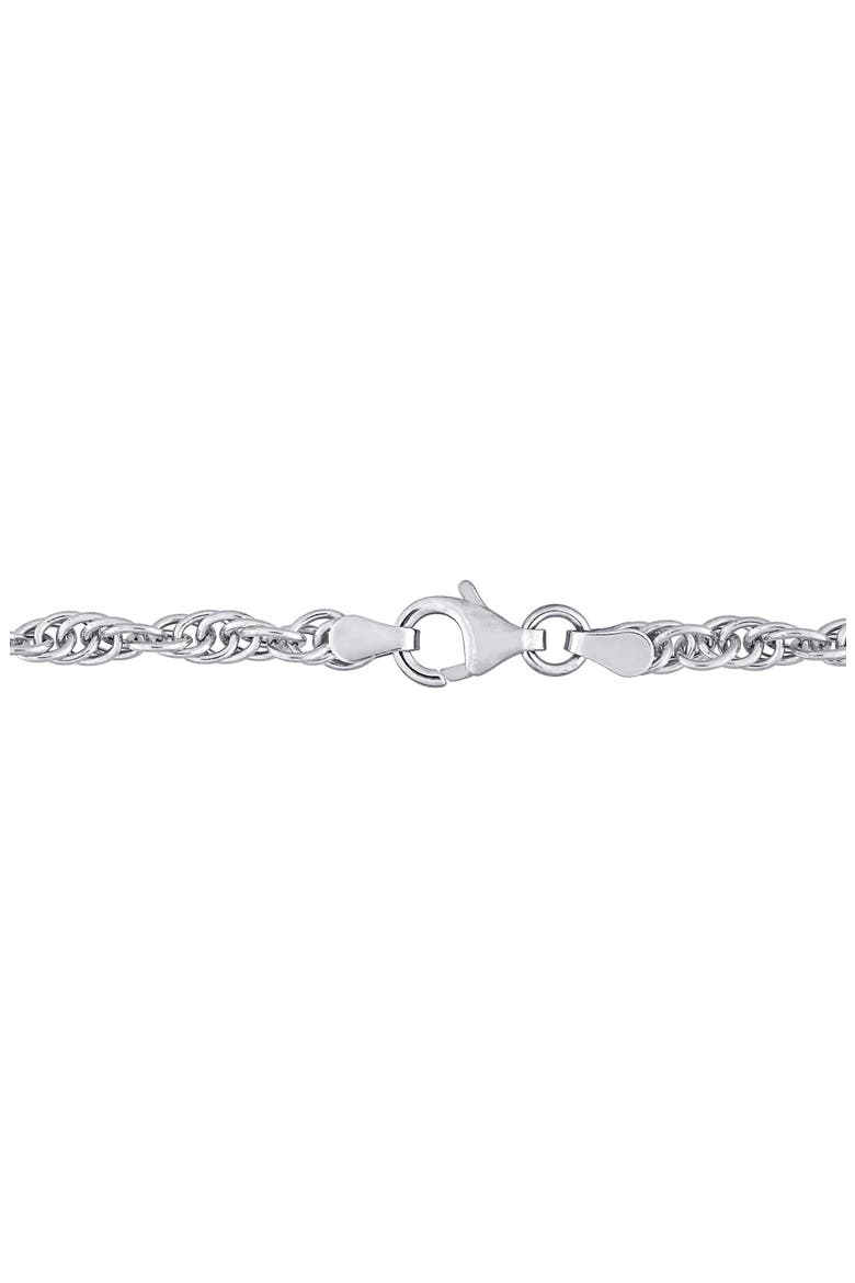 Singapore Link Chain Necklace, Alternate, color, SILVER