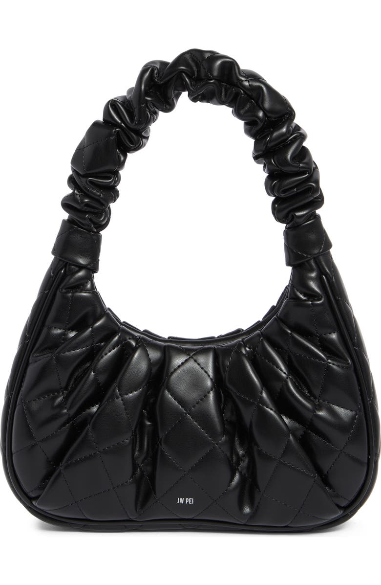 JW PEI Gabbi Rhombus Ruched Quilted Faux Leather Handbag, Main, color,