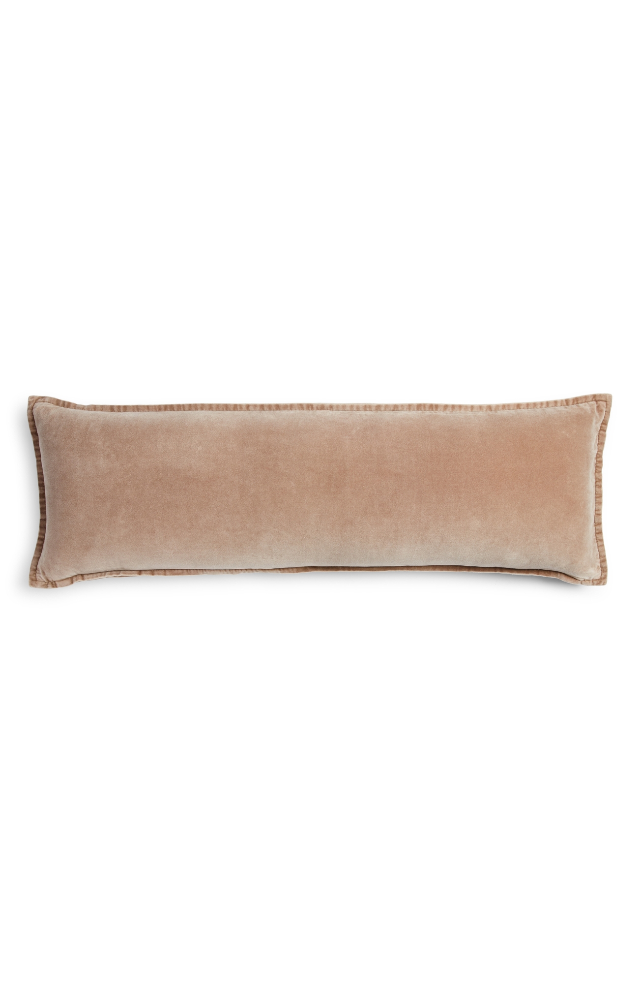 Nordstrom Velveteen Bolster Pillow - Tan Thread, One Size oz