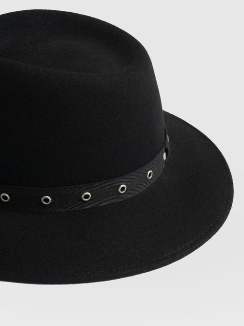 Saint And Sofia Saint + Sofia Ramona Studded Hat In Black